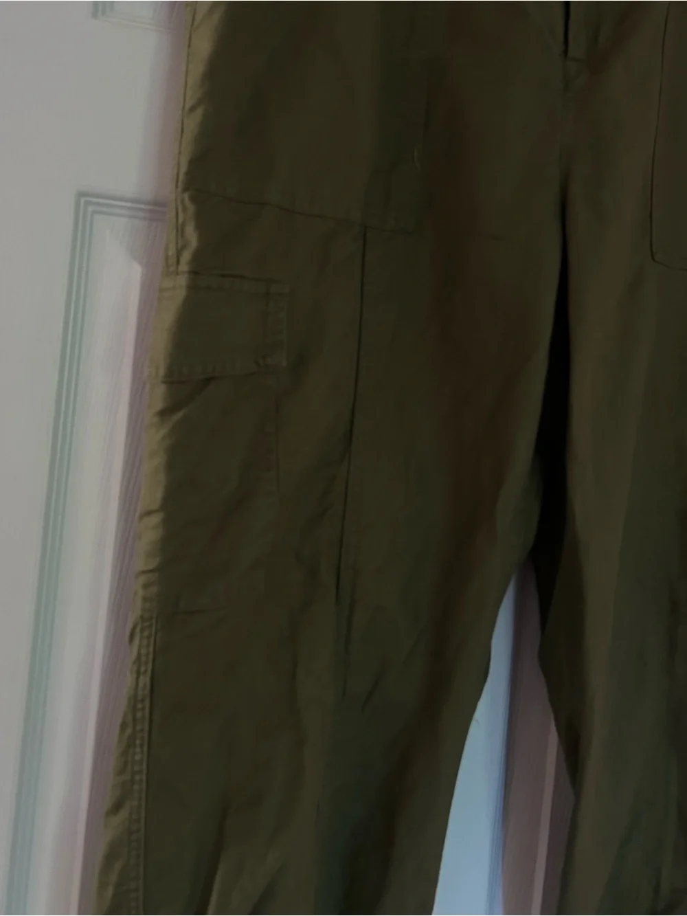 Quince Linen Blend Pants Size XL Tapered Army Green